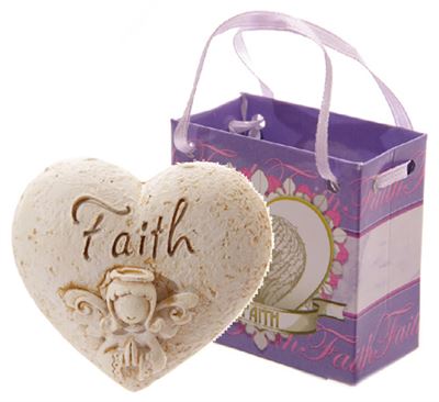 Faith Angel Whisper Heart in Gift Bag